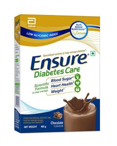 ENSURE Diabetes Care Chocolate 400g Nutrition Drink For Adults (400g, Chocolate Flavored)