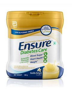 ENSURE Diabetes Care Vanilla 400g Jar Nutrition Drink For Adults (400g, Vanilla Flavored, Jar)