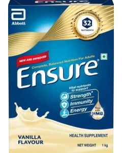 ENSURE HMB Vanilla 1Kg Nutrition Drink For Adults (1 kg, Vanilla Flavored)